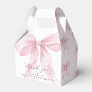 Pink Bow Baby Dusche elegant Geschenkschachtel