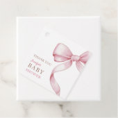 Pink Bow Baby Dusche Geschenkanhänger (Beispiel)