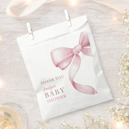 Pink Bow Baby Dusche Geschenktütchen