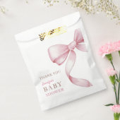 Pink Bow Baby Dusche Geschenktütchen (Versiegelt)