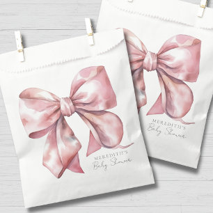 Pink Bow Baby Dusche Geschenktütchen