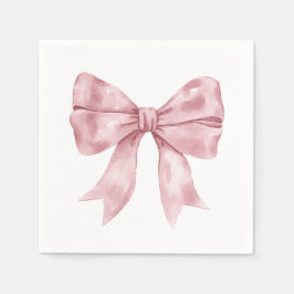 Pink Bow Baby Dusche Serviette