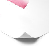 Pink Bow Baby Dusche Willkommen Poster (Ecke)