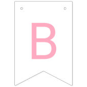 Pink Bow Baby Dusche Wimpelkette (Dritte Fahne)