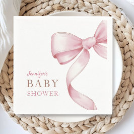 Pink Bow Baby Duschpapier Serviette