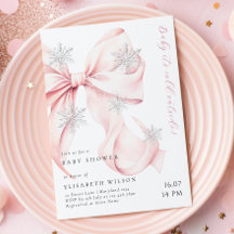 Pink Bow Baby Es ist kalte Außendusche