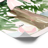 Pink Bow Baby Es ist kalte Außendusche Poster (Ecke)