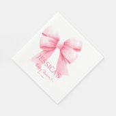Pink Bow Baby Girl Dusche Serviette (Ecke)
