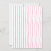 Pink Bow Baby in Bloom Baby Shower Invitation Einladung (Rückseite)