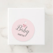 Pink Bow Baby Script Individuelle Name Geschenkanhänger (Beispiel)