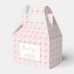 Pink Bow Baby Showbox Blush Coquette Girl Geschenkschachtel