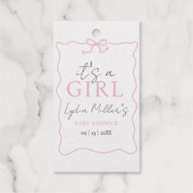Pink Bow Baby Shower Einladung, Girl Baby Dusche