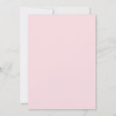 Pink Bow Baby Shower Girl Einladung (Rückseite)