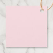 Pink Bow Baby Shower Girl Geschenkanhänger (Rückseite)