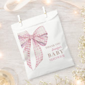 Pink Bow Baby Shower Girl Geschenktütchen (Ausgeschnitten)