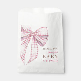 Pink Bow Baby Shower Girl Geschenktütchen