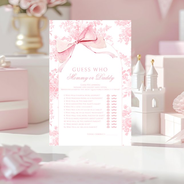 Pink Bow Baby Showroom Guess Mommy oder Daddy Game (Von Creator hochgeladen)