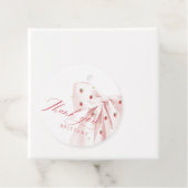 Pink Bow Berry Sweet Baby Dusche Geschenkanhänger (Beispiel)