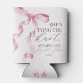 Pink Bow bindet die Brautparty-Favoriten des Knote Dosenkühler (Rückseite)