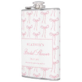 Pink Bow bindet die Brautparty-Favoriten des Knote Flachmann (Links)