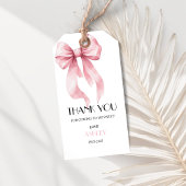 Pink Bow Birthday  Geschenkanhänger