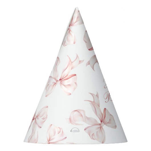 Pink Bow Birthday Hat Partyhütchen (Links)
