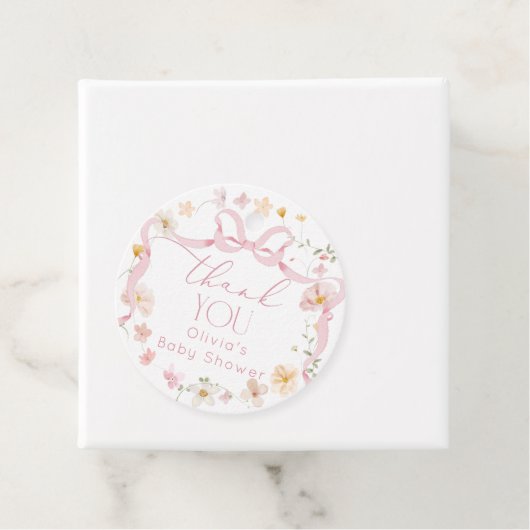 Pink Bow Blütenbaby in Bloom Baby Showroom Geschenkanhänger (Beispiel)