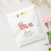 Pink Bow Bonjour Bébé Französisch Macarons Babydus Geschenktütchen (Versiegelt)