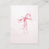 Pink Bow Books for Baby Girl Baby Shooter Begleitkarte (Rückseite)