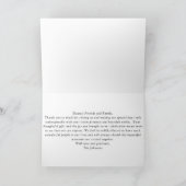 Pink Bow Brautparty Danke Karte (Innenseite)