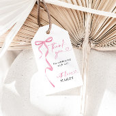 Pink Bow Brautparty Danke, Liebesmarken Geschenkanhänger