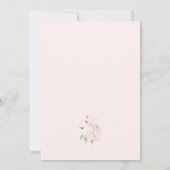 Pink Bow Brautparty Einladung (Rückseite)