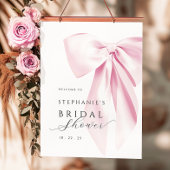 Pink Bow Brautparty Poster