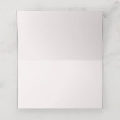 Pink Bow Bridal Shower Place Card Platzkarte (Innenseite Aufgefaltet)