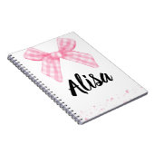 Pink Bow Bridesmaid Journal Notizblock (Rechte Seite)