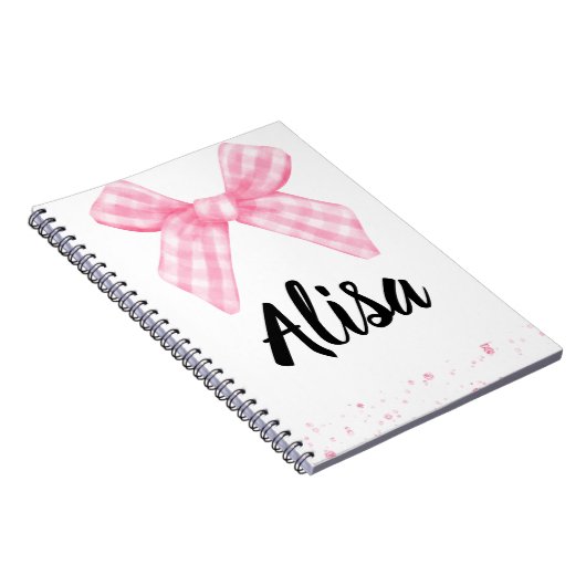 Pink Bow Bridesmaid Journal Notizblock (Rechte Seite)