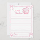 Pink Bow Cake Time Capsul Note Card Dankeskarte (Vorderseite)