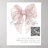 Pink Bow Capture the Liebe Hashtag Poster (Vorne)
