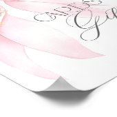 Pink Bow Cards und Geschenke Mädchen Dusche Poster (Ecke)