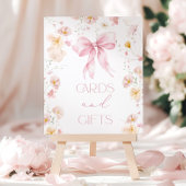 Pink Bow Cards und Geschenke Mädchen Dusche Poster