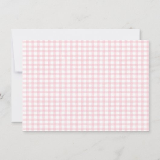 Pink Bow Cherry Birthday Dankeskarte (Rückseite)