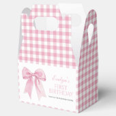 Pink Bow Chic Coquette Girl Birthday Geschenkschachtel (Geöffnet)