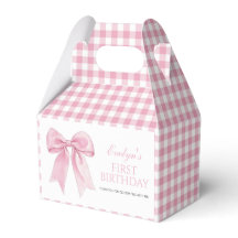 Pink Bow Chic Coquette Girl Birthday