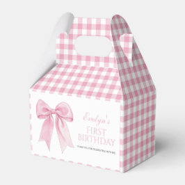 Pink Bow Chic Coquette Girl Birthday Geschenkschachtel