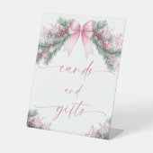 Pink Bow Christmas Cards and Gifts Sockelschild (Vorderseite)