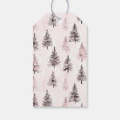 Pink Bow Christmas Ornament Geschenkanhänger (Rückseite)