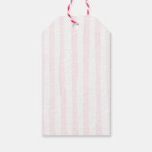 Pink Bow Christmas Tree Baby Shower Thank You Geschenkanhänger (Rückseite)