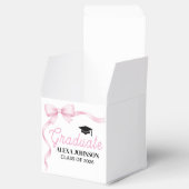Pink Bow Class Of 2026 Graduation Party Geschenkschachtel (Geöffnet)