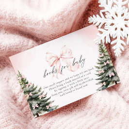 Pink Bow Cold Outdoor Baby Duschbücher für Baby Begleitkarte