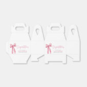 Pink Bow Coquette Abschluss Gratulation Geschenkschachtel (Ungefaltet)